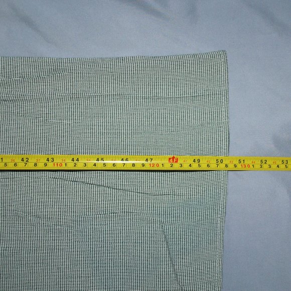 Vintage 90s Gingham Print Dress Short Sleeve Green & Cream Maxi Dress Nu Venture - Picture 10 of 10